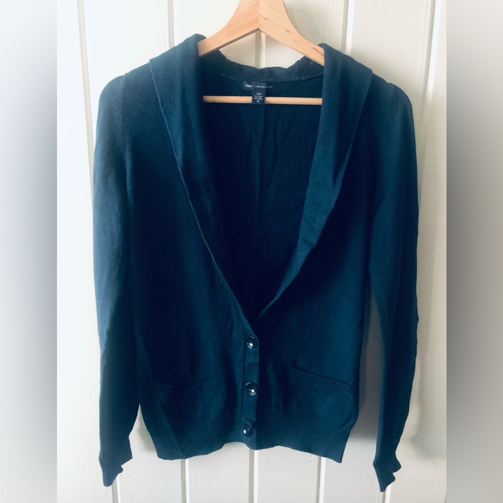GAP Sweater, Wmn XS, Cashmere Blend Turquoise Cardigan